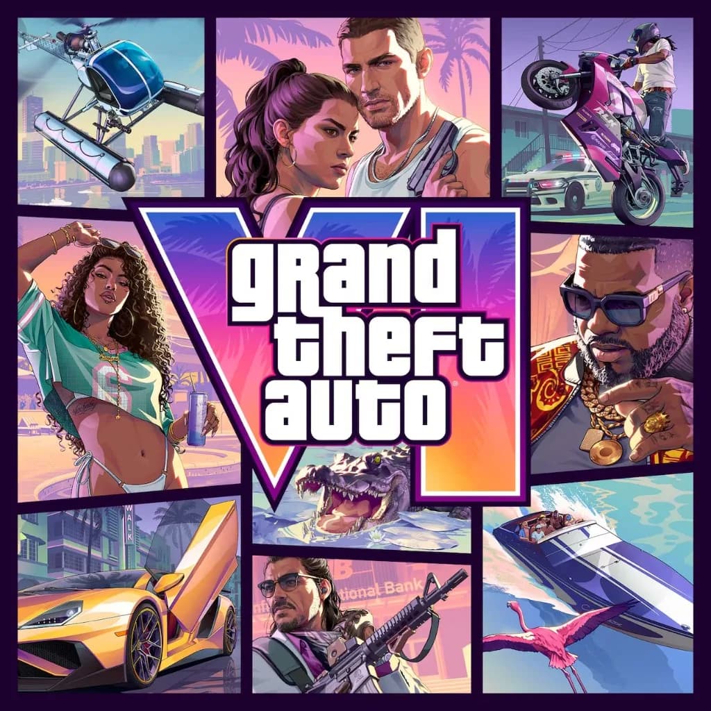 Collage oficial Grand Theft Auto VI — Leonida y Vice City